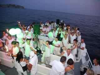 Wedding ceremony in a boat in Marseille